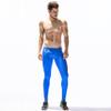 BreakEgg Men's CompressionLeggings Mens Sports Workout Running Tights Pants Cool Dry Active Yoga Leggings Pants (Large,TW-70612-Blue) view 2