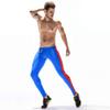 BreakEgg Men's CompressionLeggings Mens Sports Workout Running Tights Pants Cool Dry Active Yoga Leggings Pants (Large,TW-70612-Blue) view 3