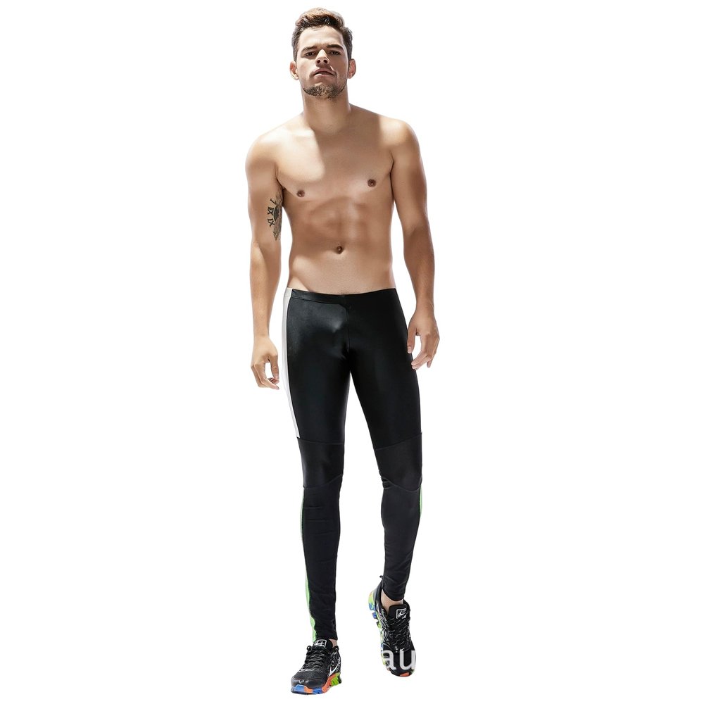 BreakEgg Men's CompressionLeggings Mens Sports Workout Running Tights Pants Cool Dry Active Yoga Leggings Pants (Small,TW- 70611-Dark Blue)