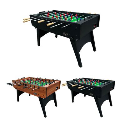 KICK Dreamfyre 55" Foosball Table (Black) Full-Size Indoor Foos Ball Table for Adults 6 Premium Balls, Chrome Rods, Scratch-Proof Finish, Dual Slide Scorers, Premium Bearings