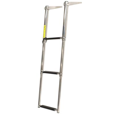 Garelick Boat Telescoping Ladder 19616-24 | 3-Step Stainless Steel
