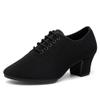 Ballroom Latin Dance Shoes, 2Inchs/5Cm Heel Salsa Tango Practice Shoes Closed Toe Rubber Sole Dancing Shoes,5cm full sole,8.5 view 1