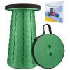 Boreeman Upgraded Folding Stool Lightweight Yet More Sturdy with Load Capacity 400lbs Portable Collapsible Stool for Camping Fishing Hiking BBQ (Army Green) view 1