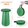 Boreeman Upgraded Folding Stool Lightweight Yet More Sturdy with Load Capacity 400lbs Portable Collapsible Stool for Camping Fishing Hiking BBQ (Army Green) view 2