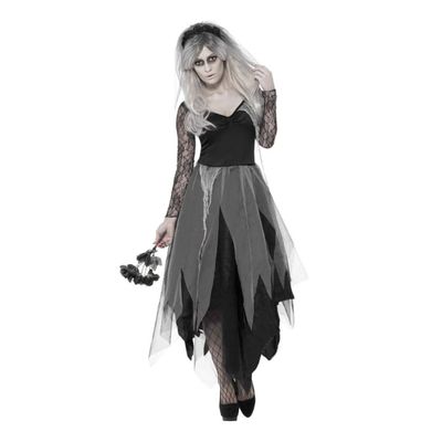CHILDWEET Halloween Bride Costume for Women Creative Cosplay Dress Soft Stretchy Breathable for Halloween Parties and Theme Events