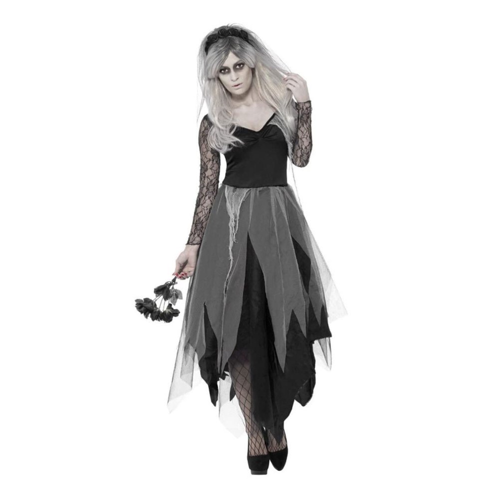 CHILDWEET Halloween Bride Costume for Women Creative Cosplay Dress Soft Stretchy Breathable for Halloween Parties and Theme Events