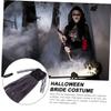 CHILDWEET Halloween Bride Costume for Women Creative Cosplay Dress Soft Stretchy Breathable for Halloween Parties and Theme Events view 2