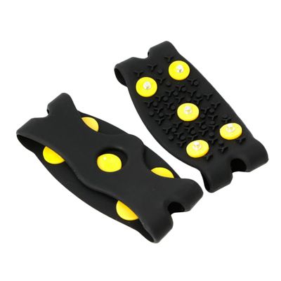 2 Sets Crampons Spiked Shoe Cover Snowfield Shoe Cover Anti-Slip Outdoor Slip-on Grippers Ice Grippers Simple Non-Slip Anti-Slip Accessory