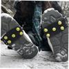 2 Sets Crampons Spiked Shoe Cover Snowfield Shoe Cover Anti-Slip Outdoor Slip-on Grippers Ice Grippers Simple Non-Slip Anti-Slip Accessory view 2