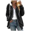 QWENTMTNTY Winter Warm Sherpa Lined Coats Jackets for Women Plus Size Hooded Women Jackets Casual Winter Sweaters for Women 2023 White Sweatshirt Chaqueta Para Mujer view 1