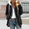 QWENTMTNTY Winter Warm Sherpa Lined Coats Jackets for Women Plus Size Hooded Women Jackets Casual Winter Sweaters for Women 2023 White Sweatshirt Chaqueta Para Mujer view 2