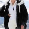 QWENTMTNTY Winter Warm Sherpa Lined Coats Jackets for Women Plus Size Hooded Women Jackets Casual Winter Sweaters for Women 2023 White Sweatshirt Chaqueta Para Mujer view 3