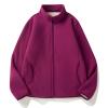 QWENTMTNTY Winter Jackets for Women Waterproof Snow Winter Clothes Fuzzy Coats for Women Fur Trim Cardigan Black and White Sweater Women view 1