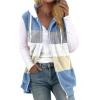 QWENTMTNTY Fuzzy Jackets for Women Zip Up Sweater Coats for Women White Flannel Camperas De Mujer Invierno Christmas Cardigan for Women view 1