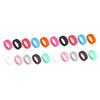 ABOOFAN 20pcs Silicone Round Protective Cover for Water Bottles Non- Bottom Sleeve for Hot Tea Cups Fits Mixed Colors for Home Office Use view 1