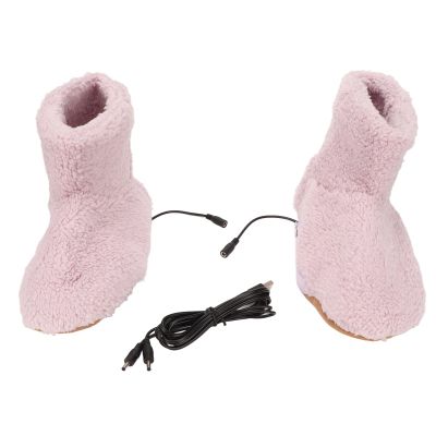 Heated Foot Warmer, USB Charging, Electric Warmer Shoes, Electric Plush Warming Shoes for Cold Winter ()