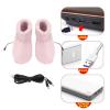 Heated Foot Warmer, USB Charging, Electric Warmer Shoes, Electric Plush Warming Shoes for Cold Winter () view 3