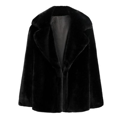 QWENTMTNTY Sherpa Coats for Women Long Fall Jackets for Women Womans Jackets Camperas De Mujer Invierno Black and White Sweater Women