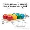 Play Platoon Bocce Ball Set Regulation Size Game Set - 107mm with 8 Hard Polyresin Premium Balls, Pallino, and Professional Carry Bag & Measuring Rope - Outdoor Games for Backyard, Lawn, Beach view 3