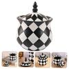 ABOOFAN Elegant Resin Jewelry Box Round Trinket Storage Box Ring Storage Case Home Decor view 2