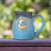 Greater Distance NFL Football Detroit Lions 14 oz Two-Tone Tall Belly Mug, Handmade Large Ceramic Coffee Mug With Team Logo for True Fans, Premium Deneen Pottery Made in USA view 3