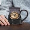 Greater Distance NFL Football Baltimore Ravens 14 oz Two-Tone Tall Belly Mug, Handmade Large Ceramic Coffee Mug With Team Logo for True Fans, Premium Deneen Pottery Made in USA view 2