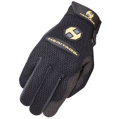 Heritage Performance Gloves, Air-Flow Roping Glove (Right Hand Only), Size 7, Black