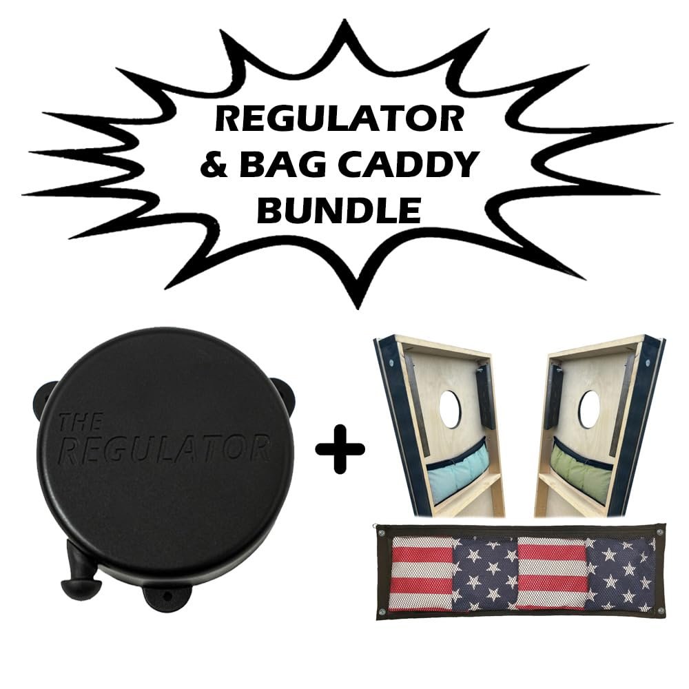 Cornhole Regulator & Bag Caddy Bundle | Cornhole Accessories