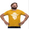 5X-Large Gold Mens Halloween Doodle Tatted Ghost Tattoo T-Shirt view 2