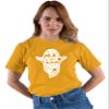 5X-Large Gold Mens Halloween Doodle Tatted Ghost Tattoo T-Shirt view 4