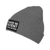Kkaingg Please Be Patient I Have Autism Beanie Hat Women Winter Warm Hat Men Knit Slouchy Skull Cap Knitted Hat Deep Heather view 1