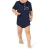 Little King NCAA Short Sleeve Poly-Tech Infant Polo Romper-Penn State-Navy-6 Months view 1