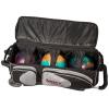 Moxy Deluxe Triple Roller Bowling Bag - Silver/Black view 4