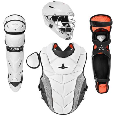 All Star PHX Paige Halstead Fastpitch Softball Catchers Set (Small) White/Black Small
