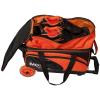Bowlerstore Products Moxy Blade Premium Double Roller Bowling Bag- Orange/Black view 3