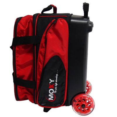 Moxy Blade Premium Double Roller Bowling Bag- Red/Black