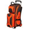 Bowlerstore Products Moxy Deluxe Triple Roller Bowling Bag - Orange/Black view 1