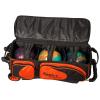 Bowlerstore Products Moxy Deluxe Triple Roller Bowling Bag - Orange/Black view 3