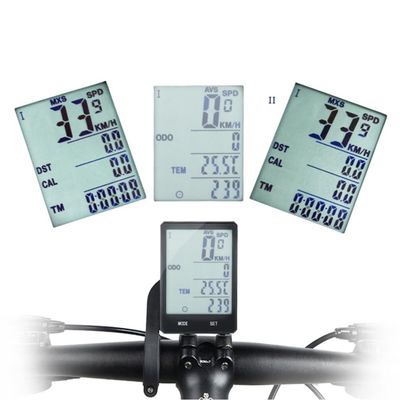 Bike Computer with Mount, Waterproof Bicycle Odometer Wired MPH KM/H Speedometer with LCD Display Screen Automatic Backlight Wake-Up for Cycling Speed Tracker Accessories