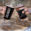 Rico Industries NHL Hockey Philadelphia Flyers 16 oz Pint Glasses with Digitally Printed Logo, Set of 2 Classic Drinking Glasses, for Fans, Dishwasher Safe view 2