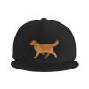 Cute Golden Retriever Baseball Hats for Men Adjustable Dad Hat Gift for Men/Women Flat Bill Visor Snapback Hat,Black view 2