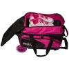 Moxy Double Roller Bowling Bag- Pink/Black view 3