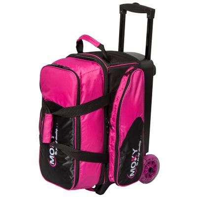 Moxy Blade Premium Double Roller Bowling Bag- Pink/Black