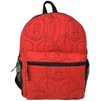 Disney Minnie Mouse Quilted Embroidered 16" Backpack