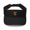 Lakeland Terrier Visor, Embroidered Unisex Visor hat, Lakeland Terrier Gifts, Dog mom dad hat. Black view 1