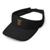 Lakeland Terrier Visor, Embroidered Unisex Visor hat, Lakeland Terrier Gifts, Dog mom dad hat. Black view 3