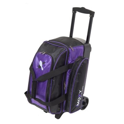 Bowlerstore Products Moxy Double Roller Bowling Bag- Purple/Black