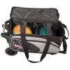 Moxy Blade Premium Double Roller Bowling Bag- Silver/Black view 2