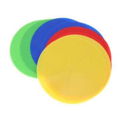 TOYANDONA 8pcs Soccer Training Markers Bright Color Markers for Drills and Games Red Yellow Green Roadblock Plates for Soccer Basketball and Sports Training