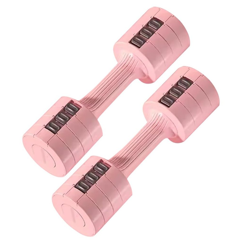Adjustable Dumbbell Set Pair Office 1s Quick Adjustable Weight, Travel Small and Compact Hand Weights Sets for Women, Anti-Slip Handle, Birthday Present (Color : Yellow, Size : 2.5kg/5.5lb*2pcs)